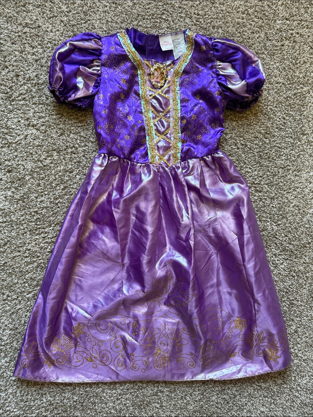 Disney 💜🩷 PRINCESS RAPUNZEL 🩷💜 DRESS COSTUME SIZE MEDIUM (7-8) 🌟PRE-LOVED🌟